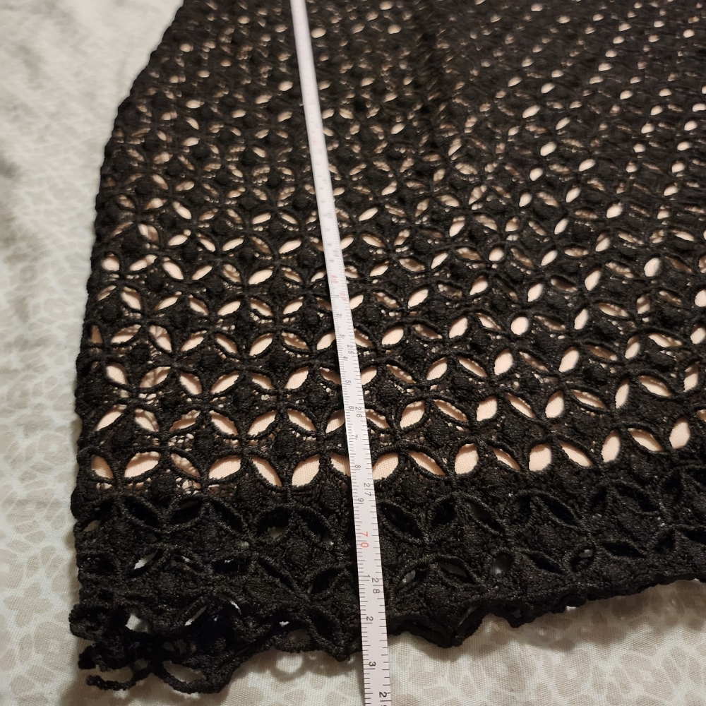 Lace / Threaded Pattern Mini Dress - image 8